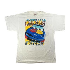 Vintage Catch Us If You Can Don't Think So MBNA NASCAR Shirt Size XL